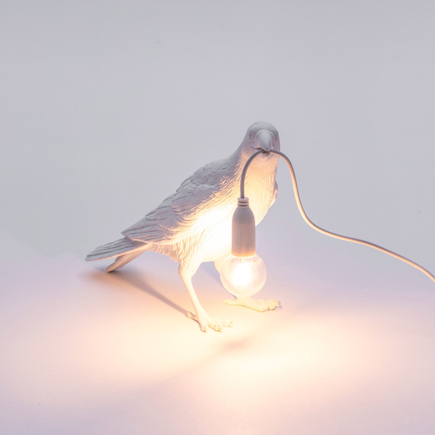 Bird Lamp White Waiting OUTDOOR