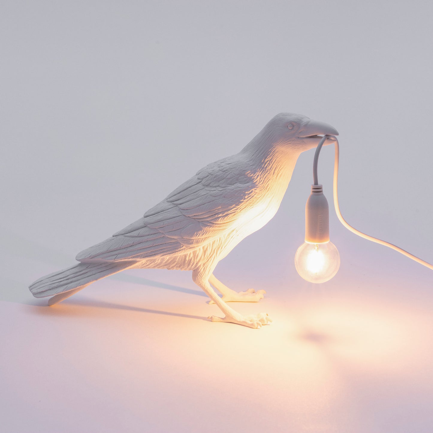 Bird Lamp White Waiting OUTDOOR