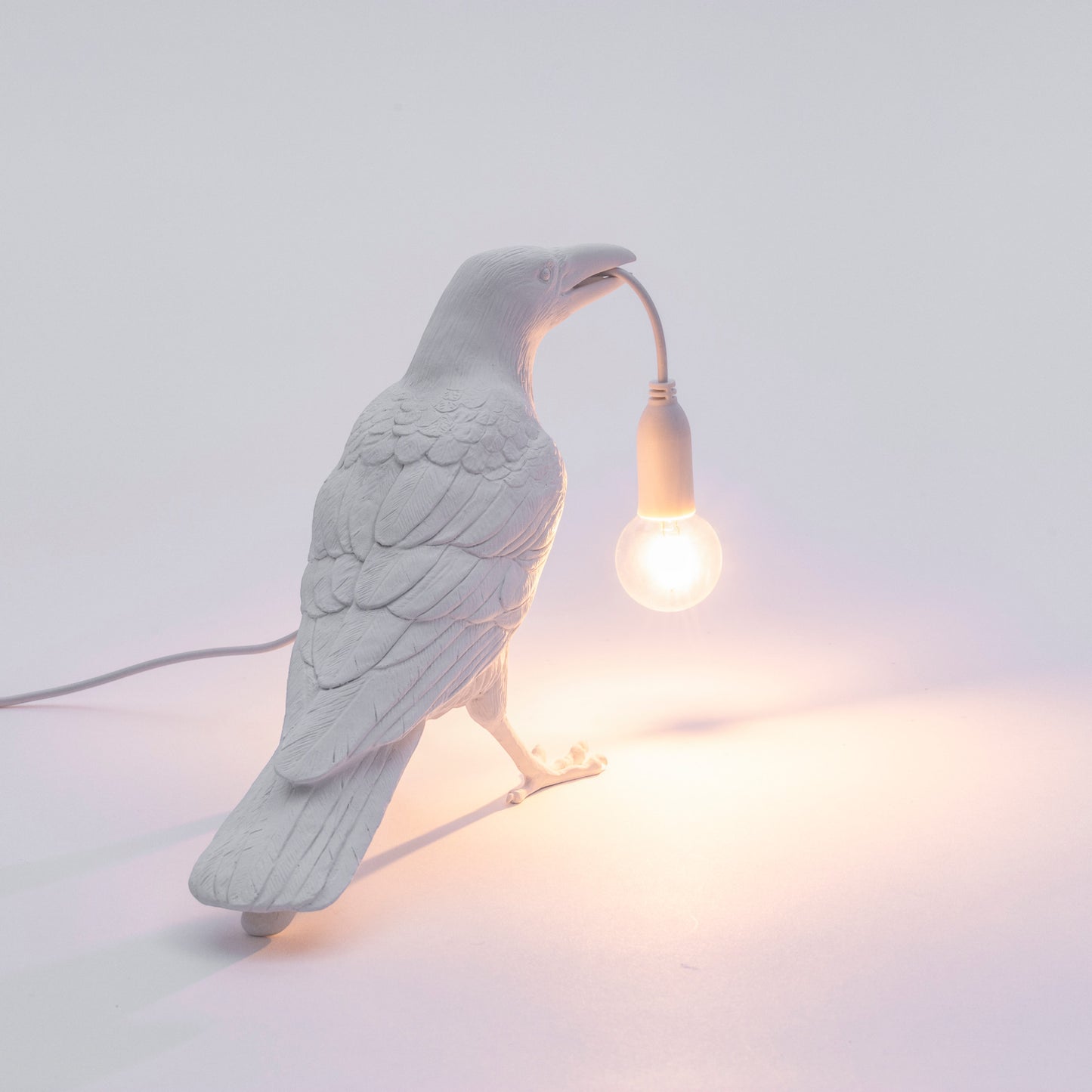 Bird Lamp White Waiting OUTDOOR