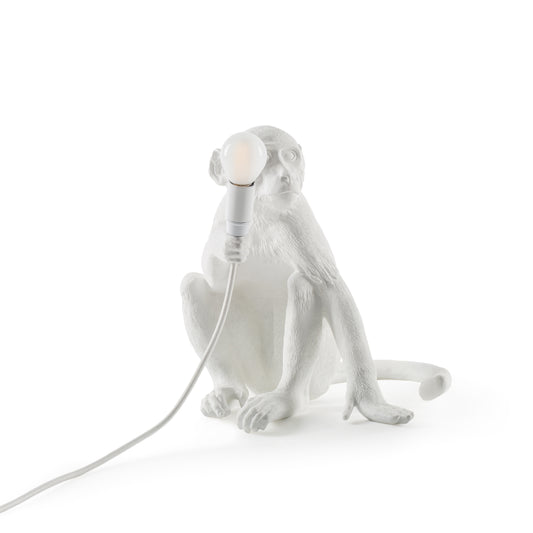 The Monkey Lamp Sitting OUTDOOR Version