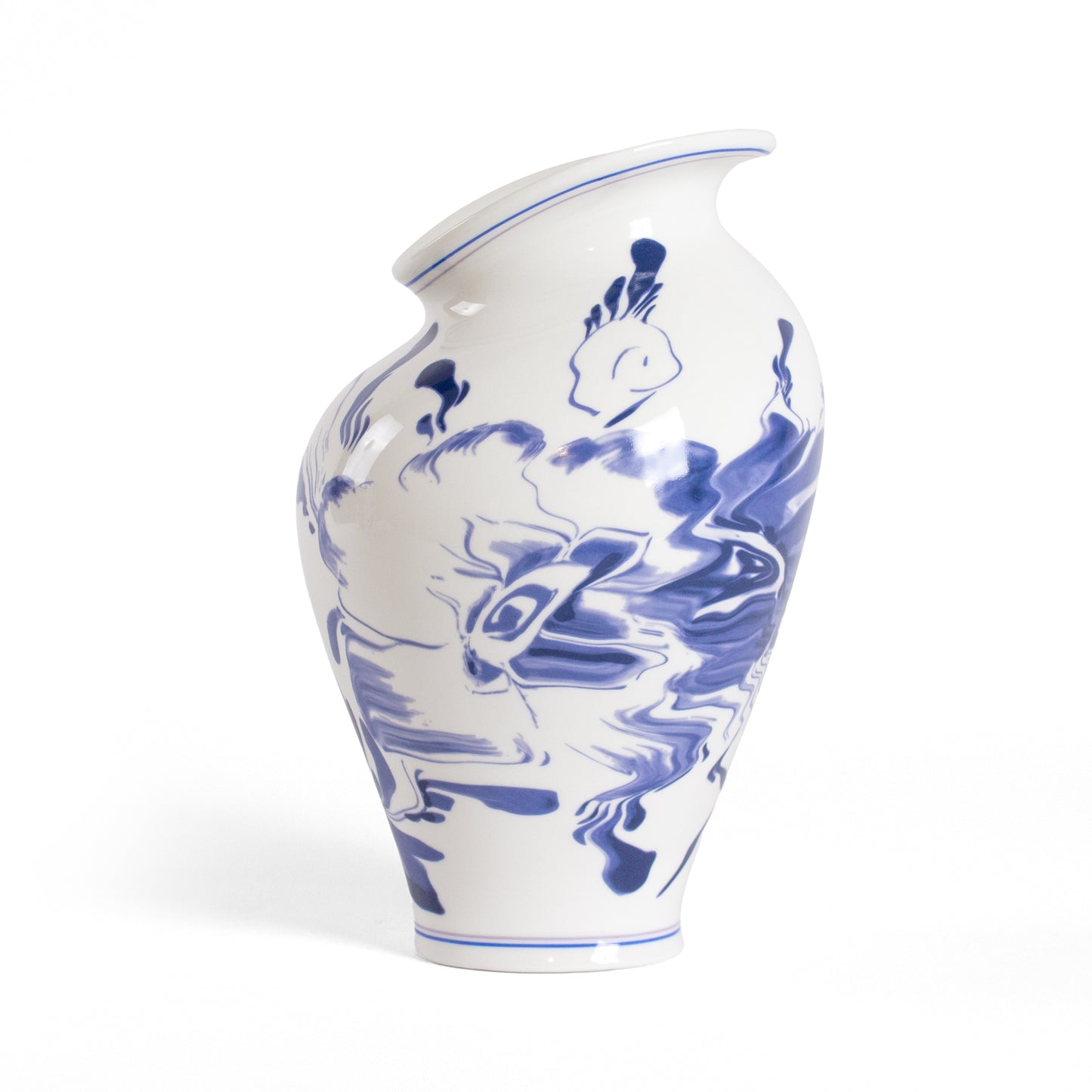 Classics on acid - FLORAL DELFT vase