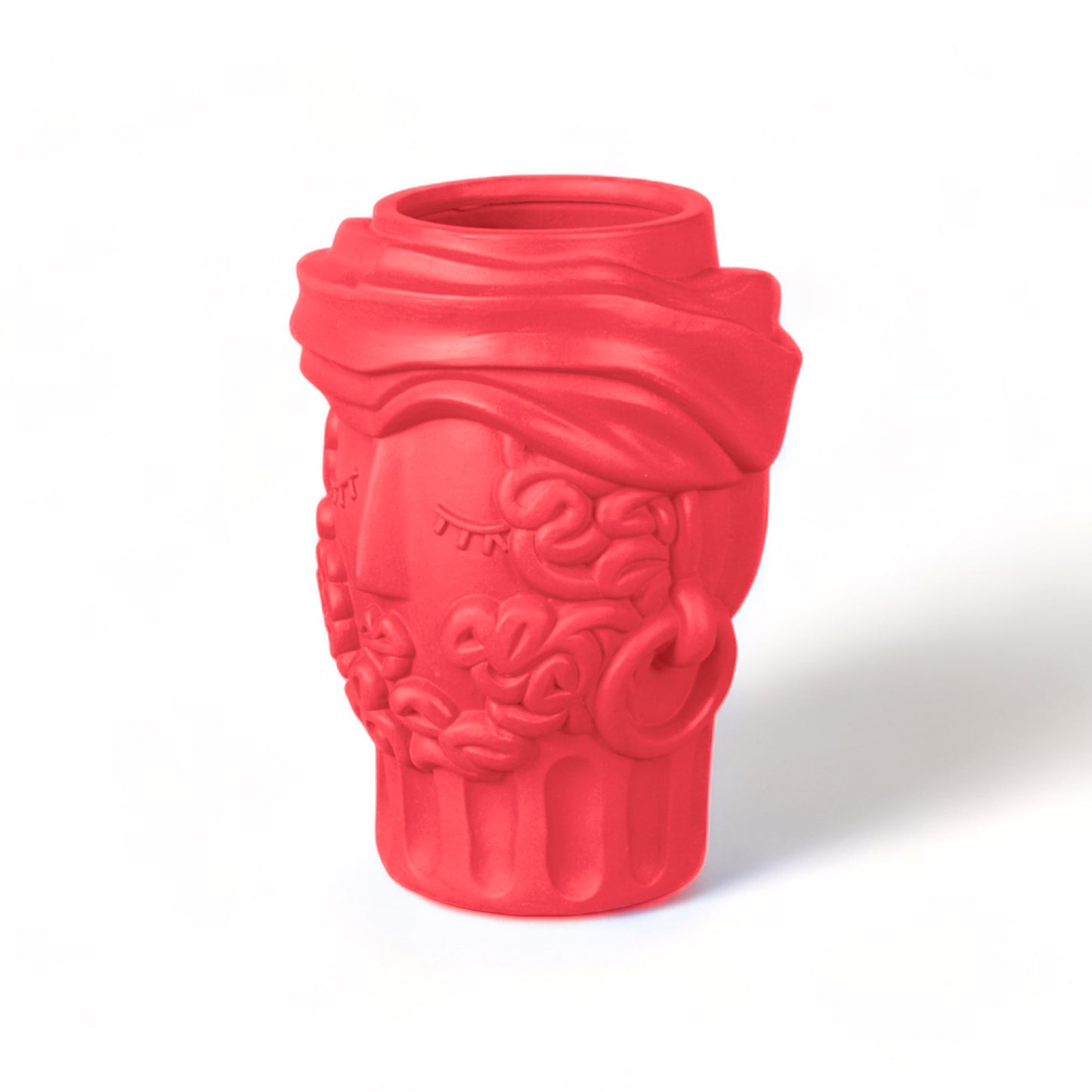 Terracotta Vase Man - PINK BOUGAINVILLEA