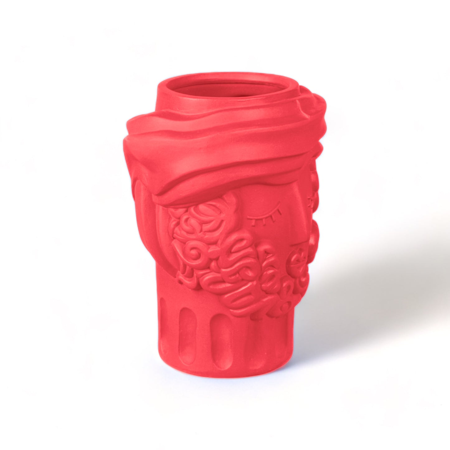 Terracotta Vase Man - PINK BOUGAINVILLEA