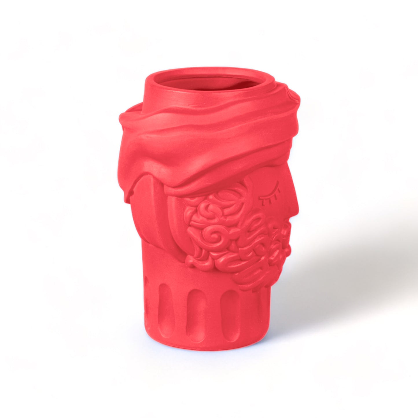 Terracotta Vase Man - PINK BOUGAINVILLEA