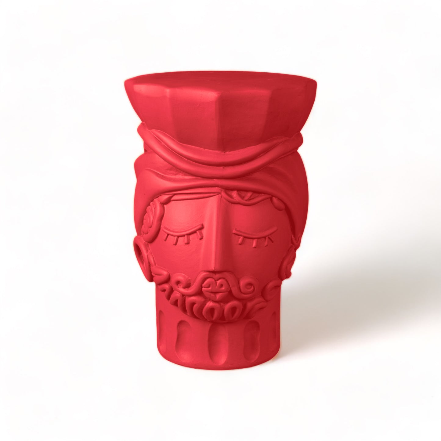 Magna Graecia Terracotta Stool Man - PINK BOUGAINVILLEA