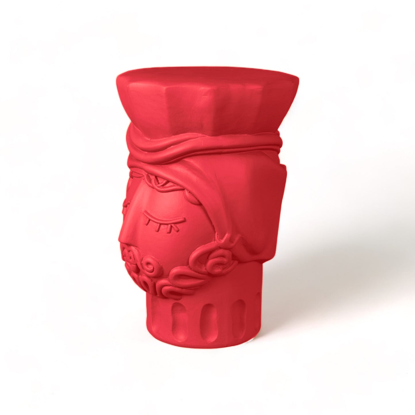 Magna Graecia Terracotta Stool Man - PINK BOUGAINVILLEA
