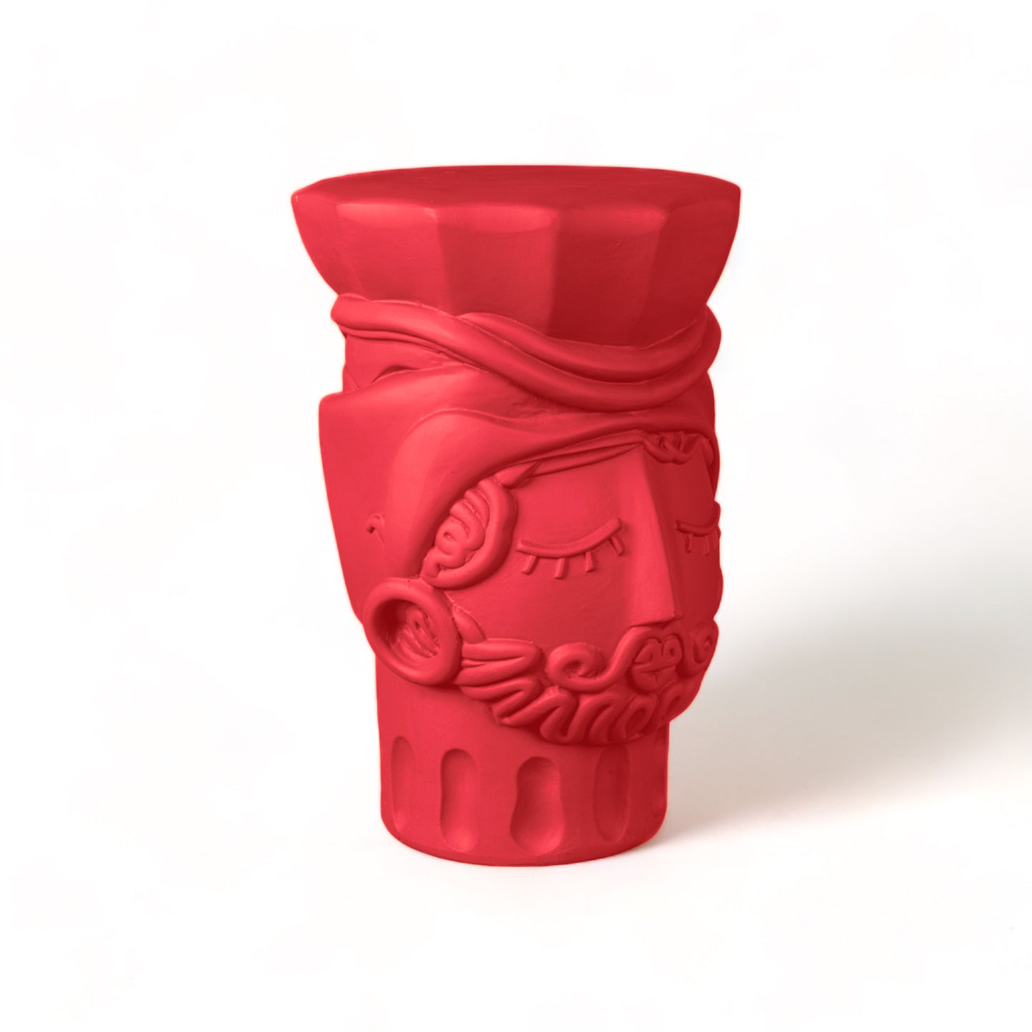 Magna Graecia Terracotta Stool Man - PINK BOUGAINVILLEA