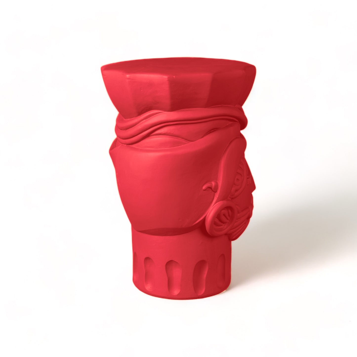 Magna Graecia Terracotta Stool Man - PINK BOUGAINVILLEA