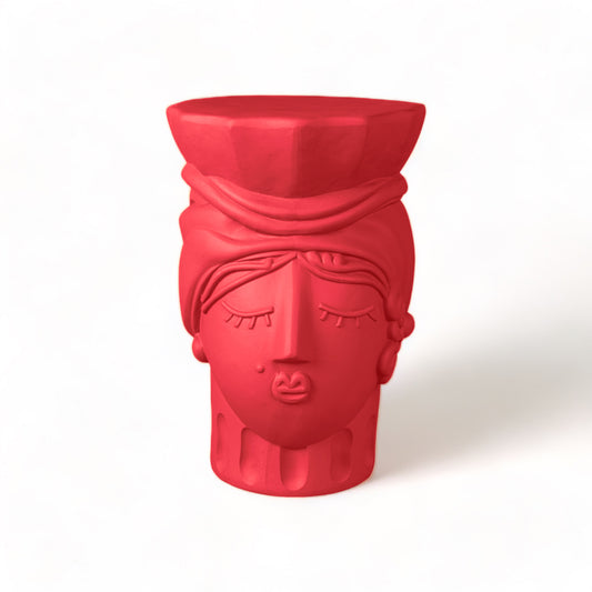 Magna Graecia Terracotta Stool Woman - PINK BOUGAINVILLEA