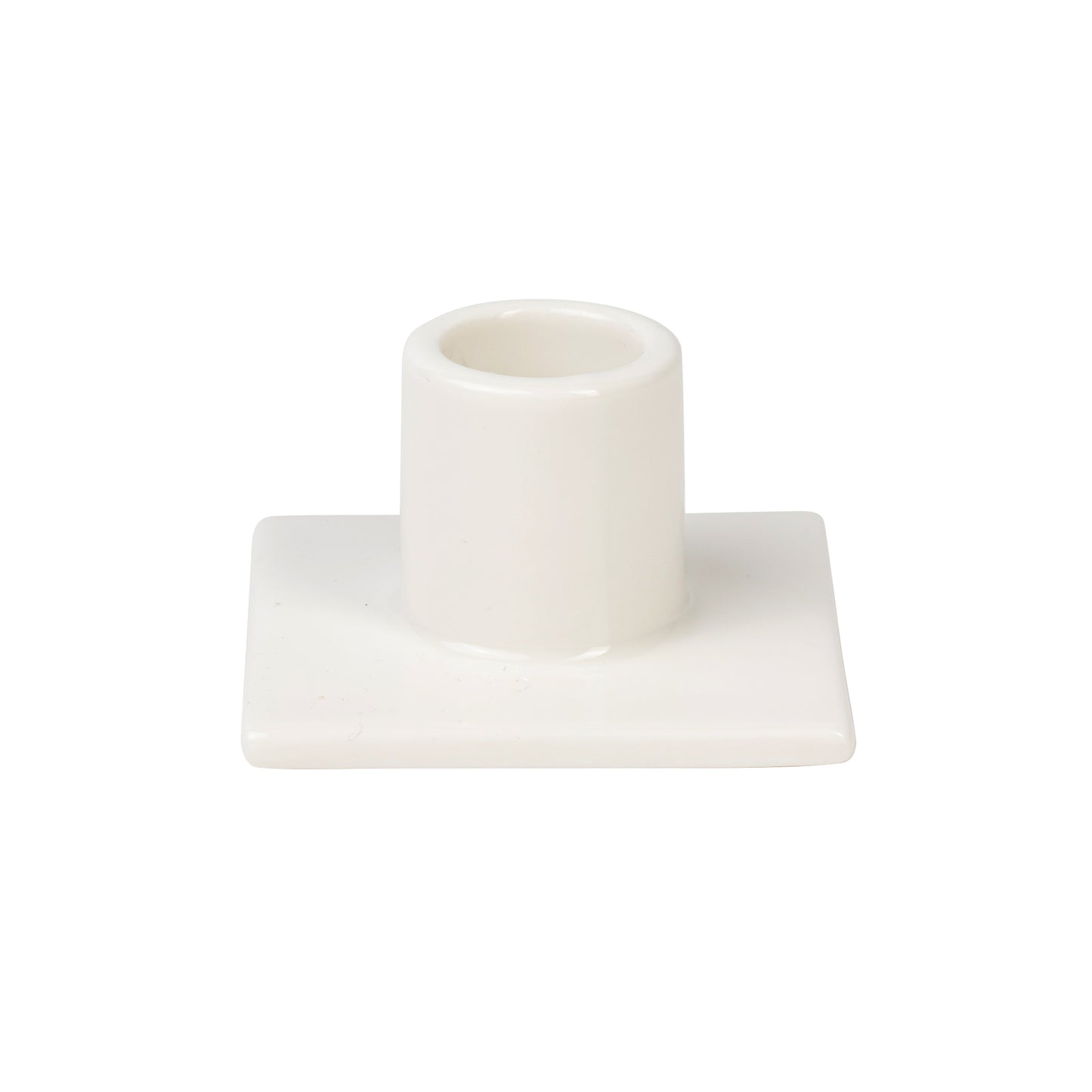 WHITE Taper candle holder