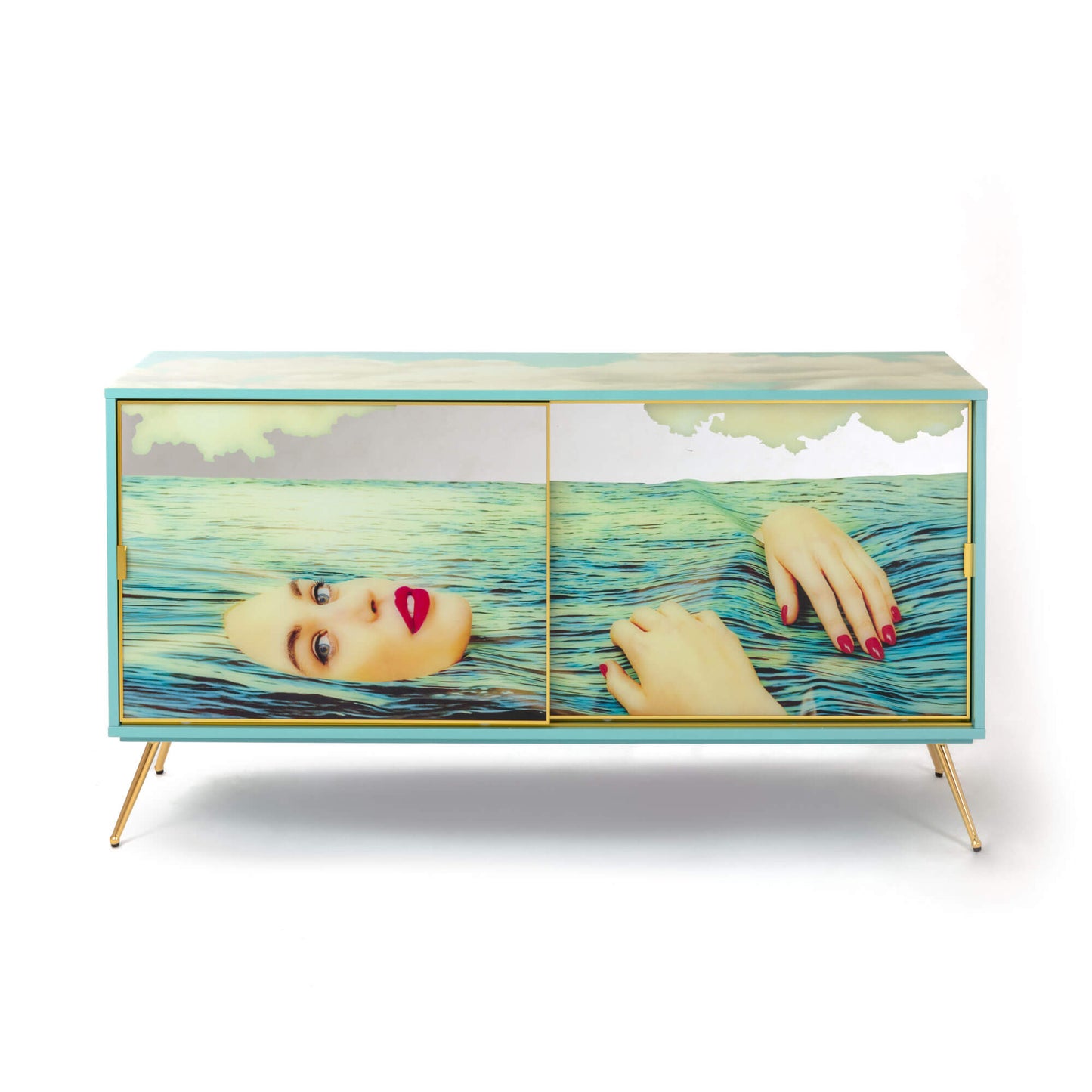 Cabinet Sliding Door Sea Girl