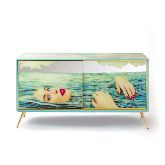 Cabinet Sliding Door Sea Girl