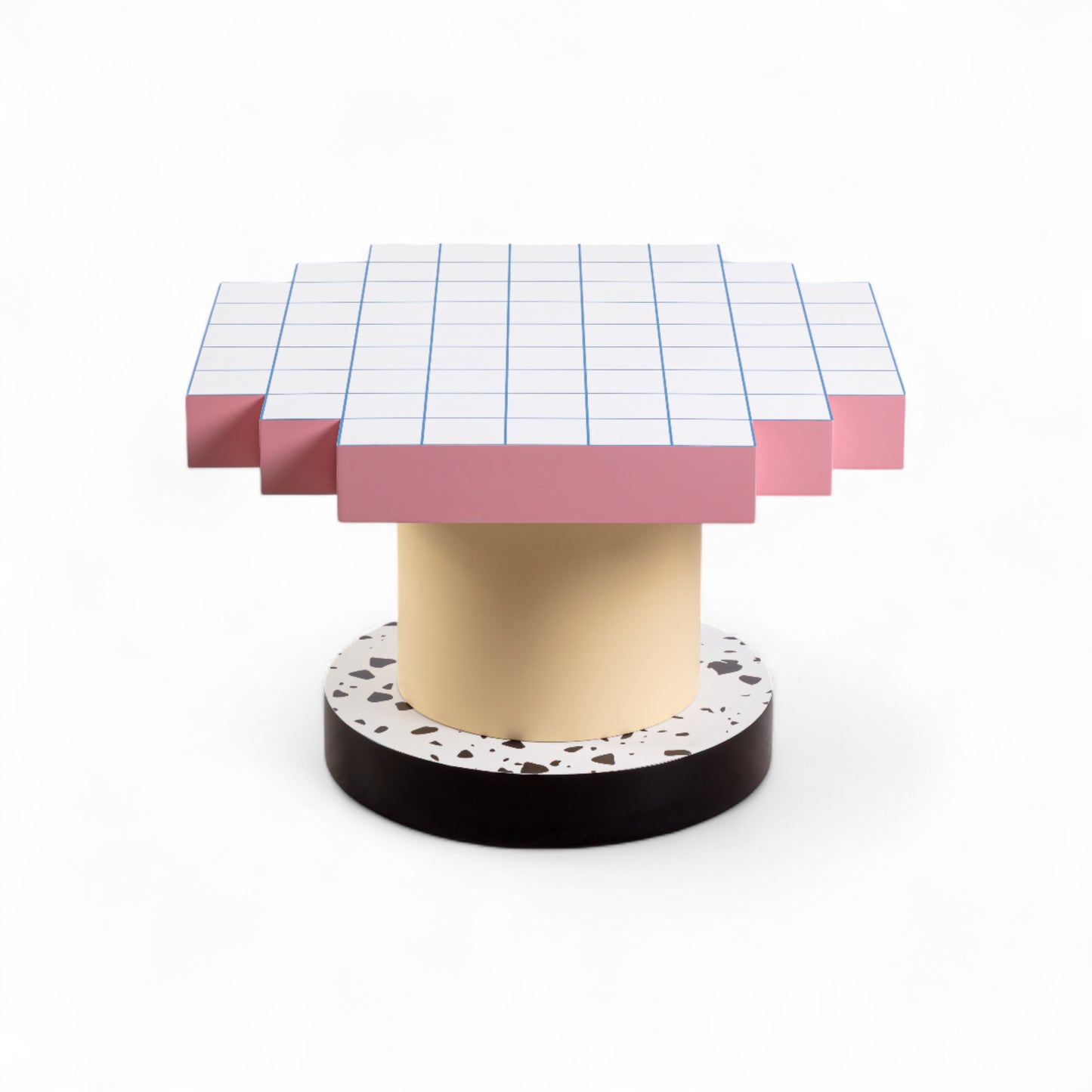 SUPERCOFFEE TABLE BLUE GRID