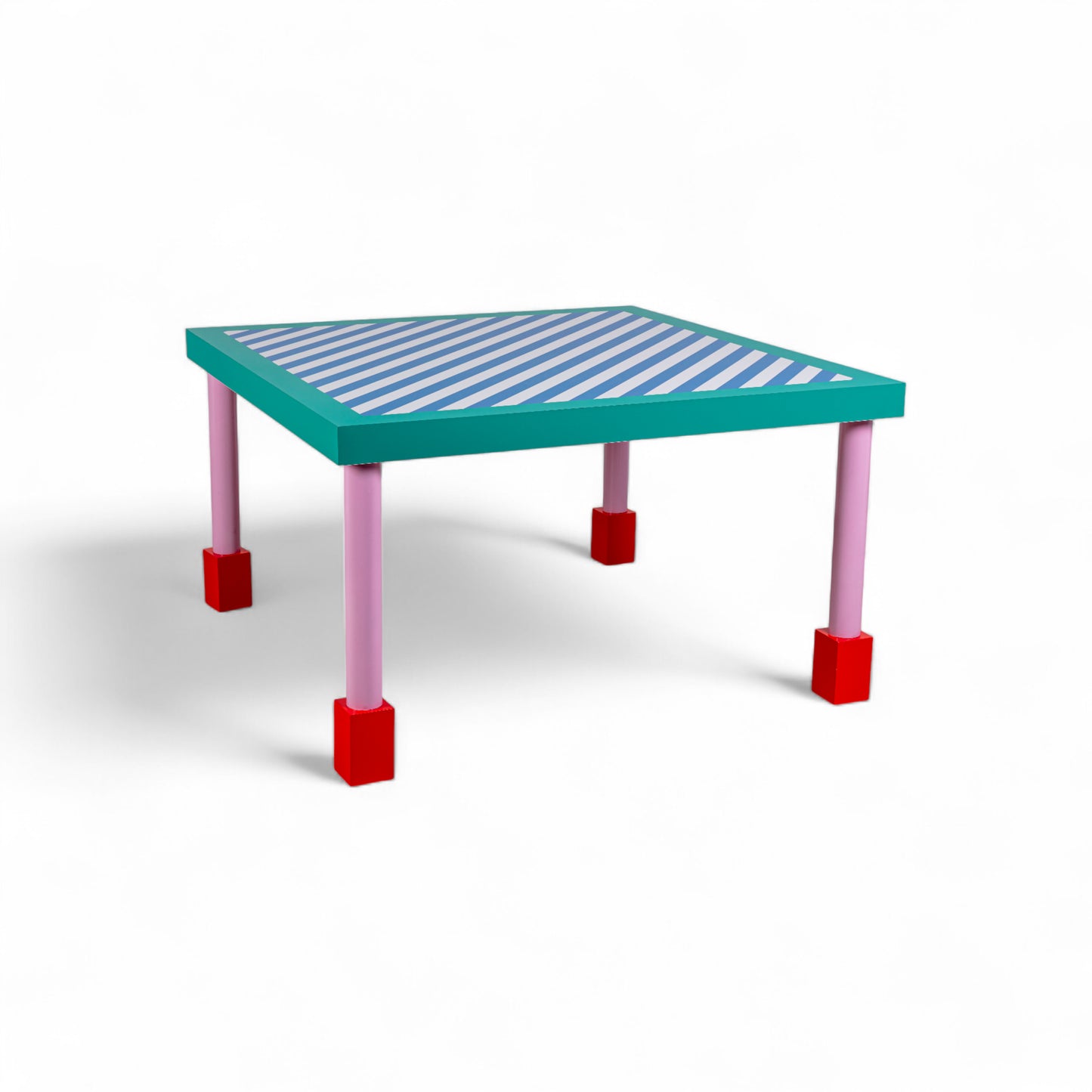 SUPERSQUARE TABLE BLUE STRIPES