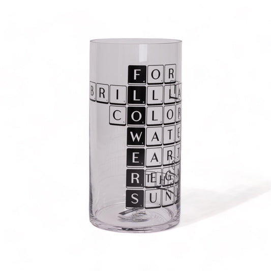 Vase in glass Tiles & Tales "Flowers"