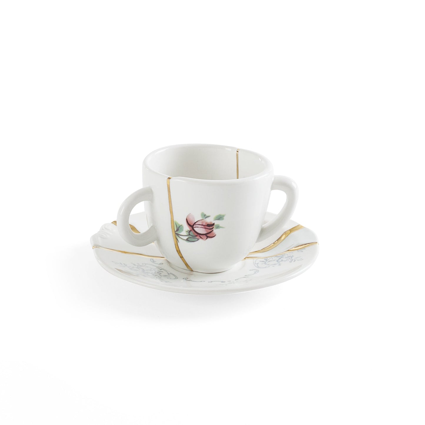 Kintsugi Coffee cup with saucer 03