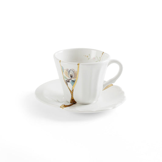 Kintsugi Coffee cup with saucer 02