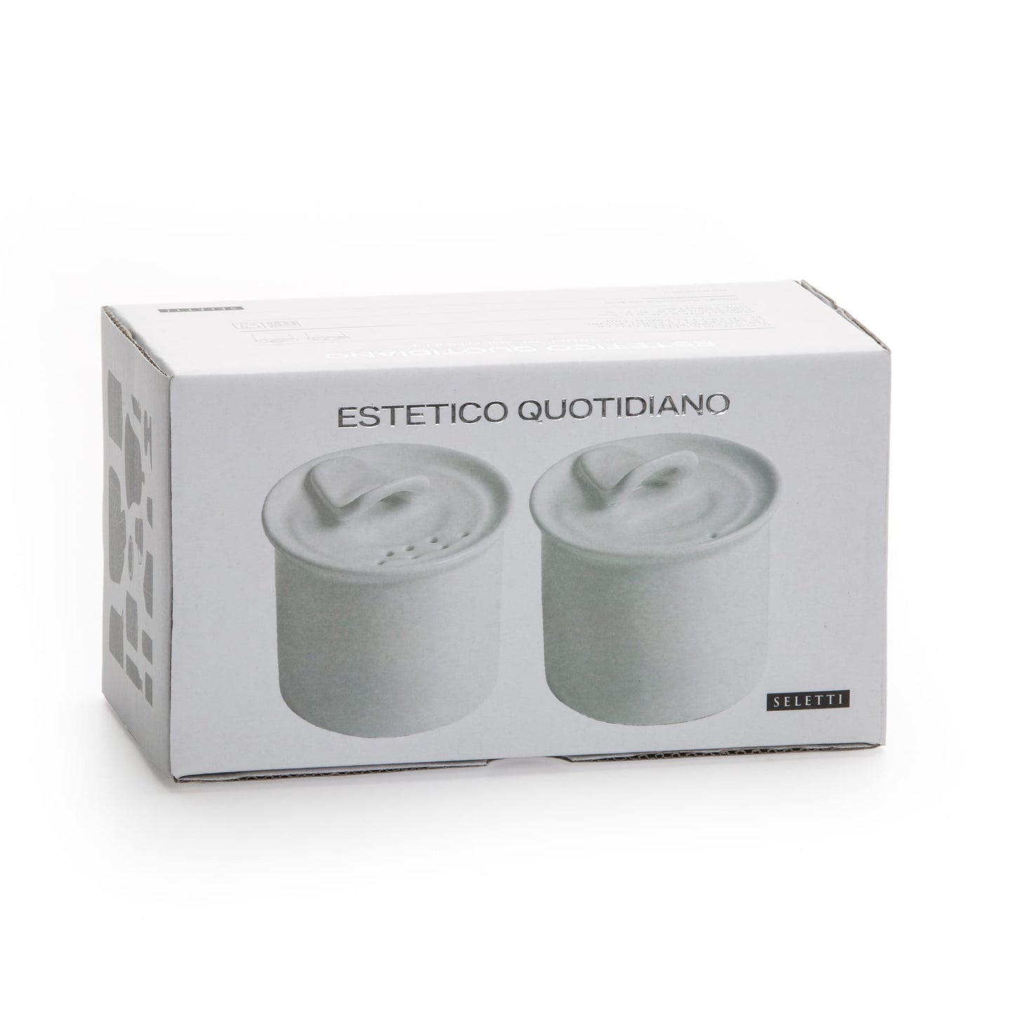 Estetico Quotidiano Set 1 Salt + 1 Pepper Cellars