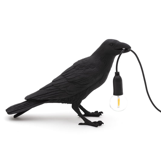 Bird Lamp Black Waiting OUTDOOR