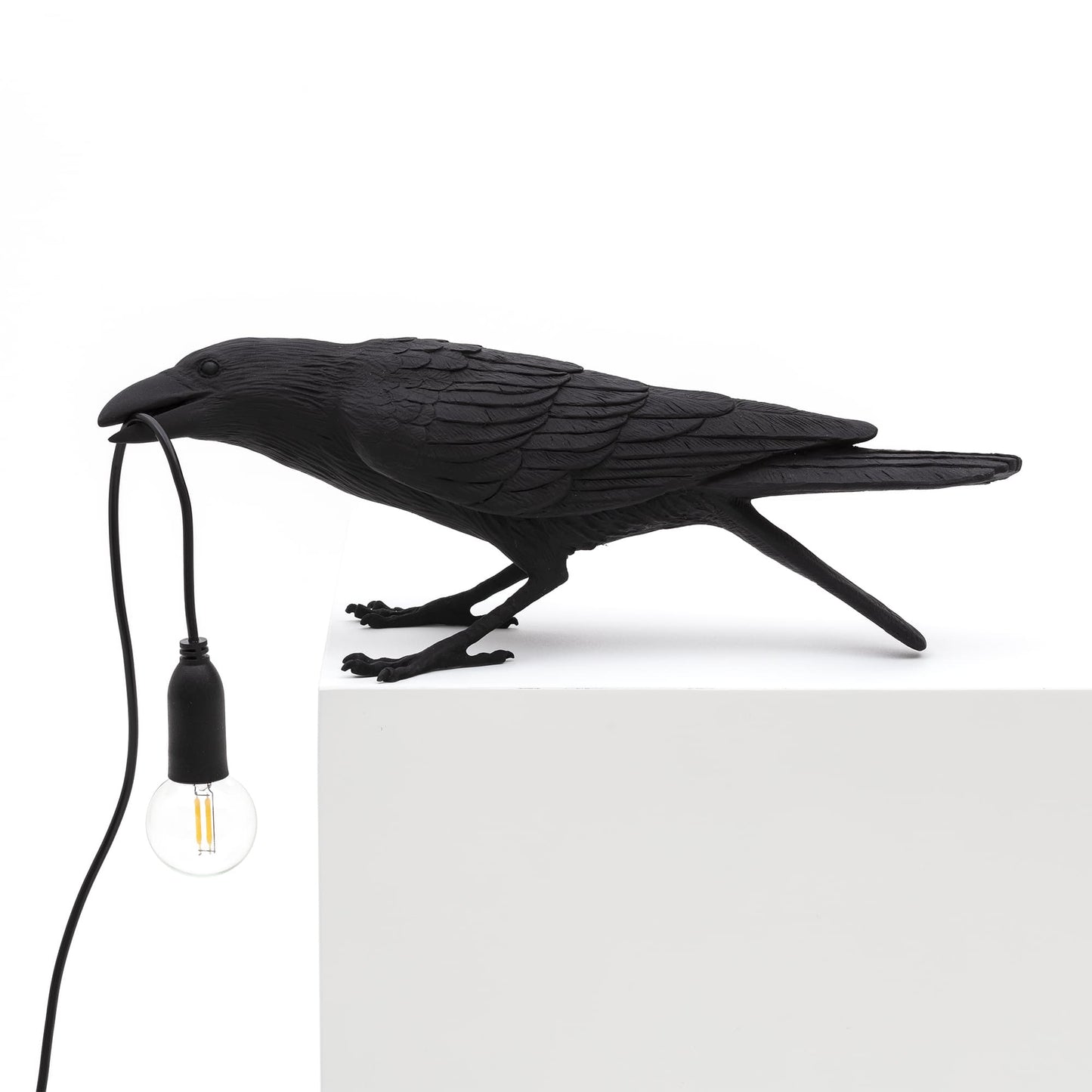 Bird Lamp Black Playing OUTDOOR