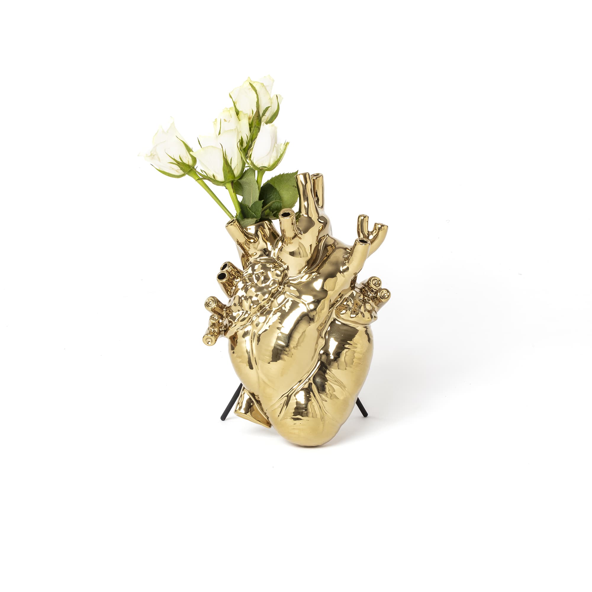 Love in Bloom Gold Vase – SELETTI UK