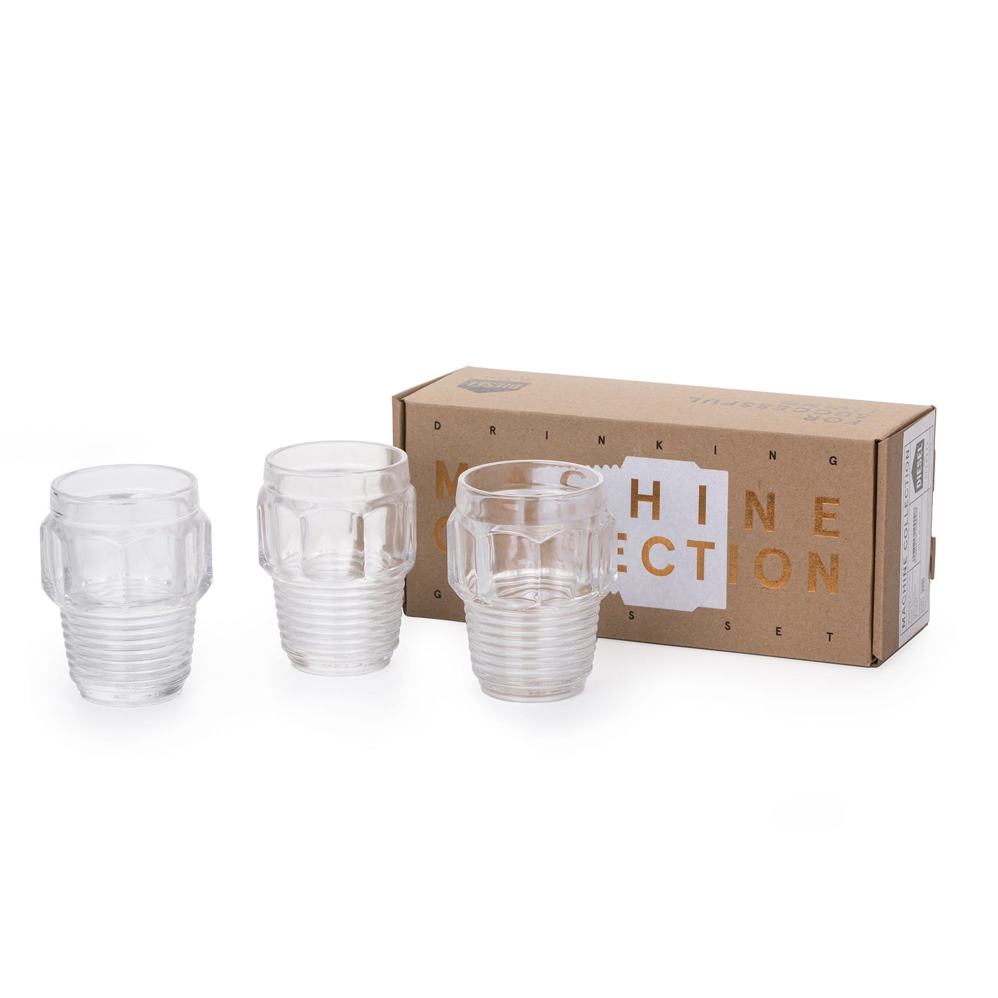 Machine Collection Drinking glass set of 3