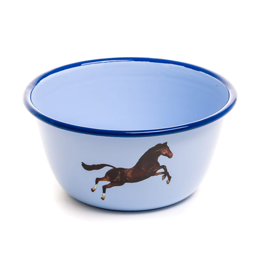 Enamel Bowl Horse