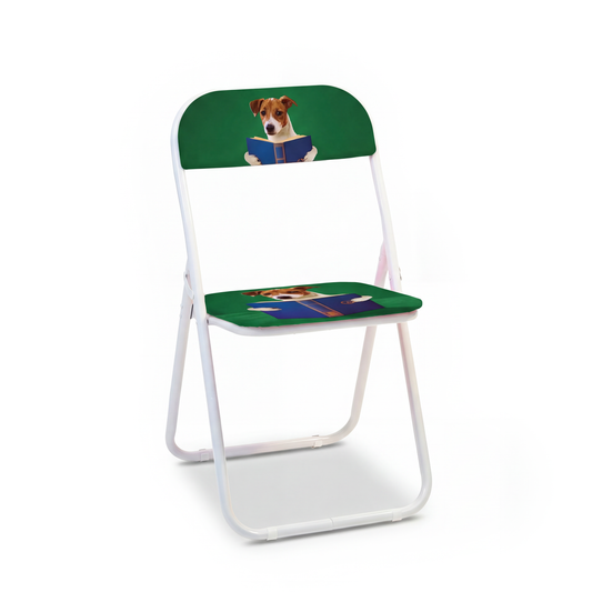 TOILETPAPER PETS FOLDING CHAIR - NERDY DOG