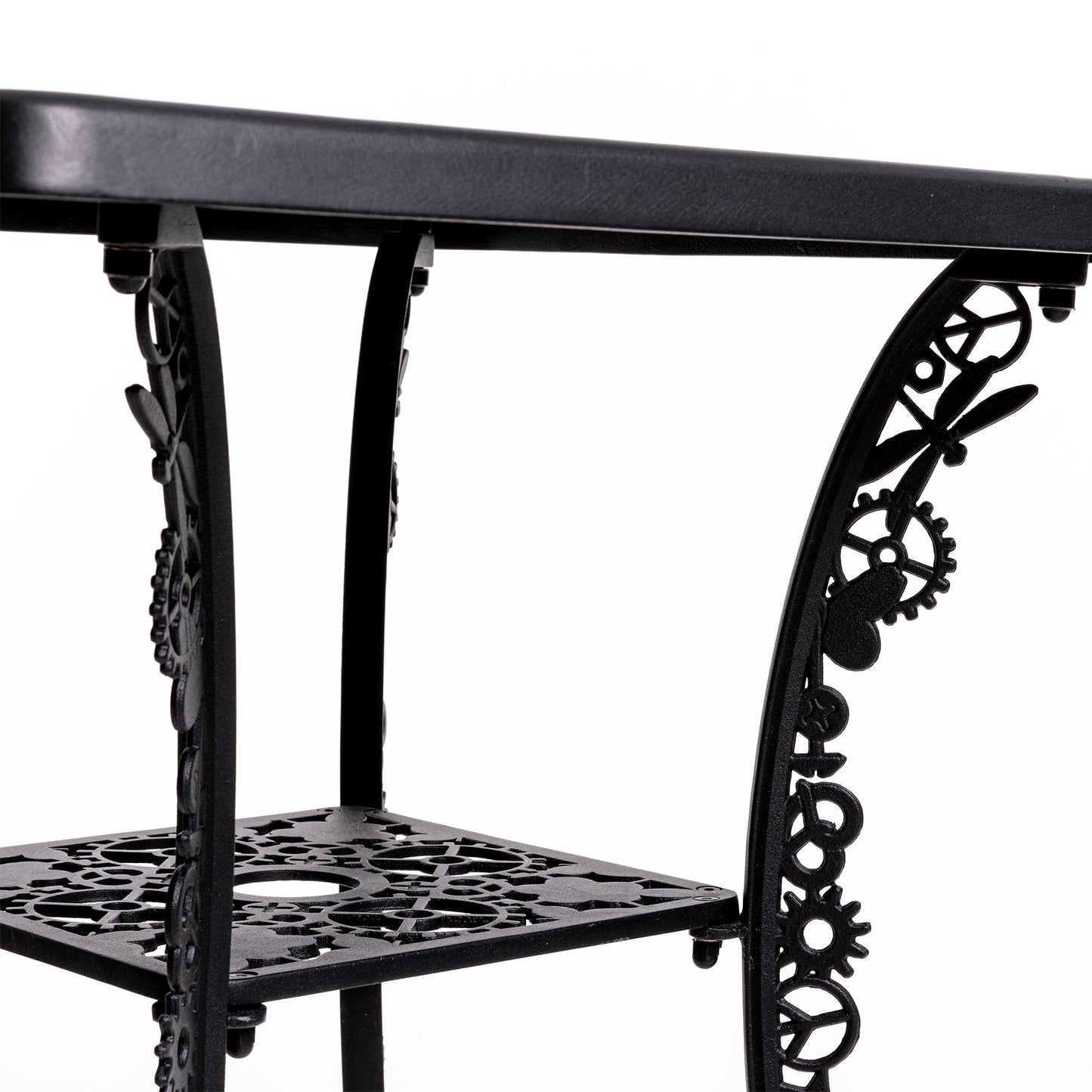 Industry Collection Aluminium Square Table Black